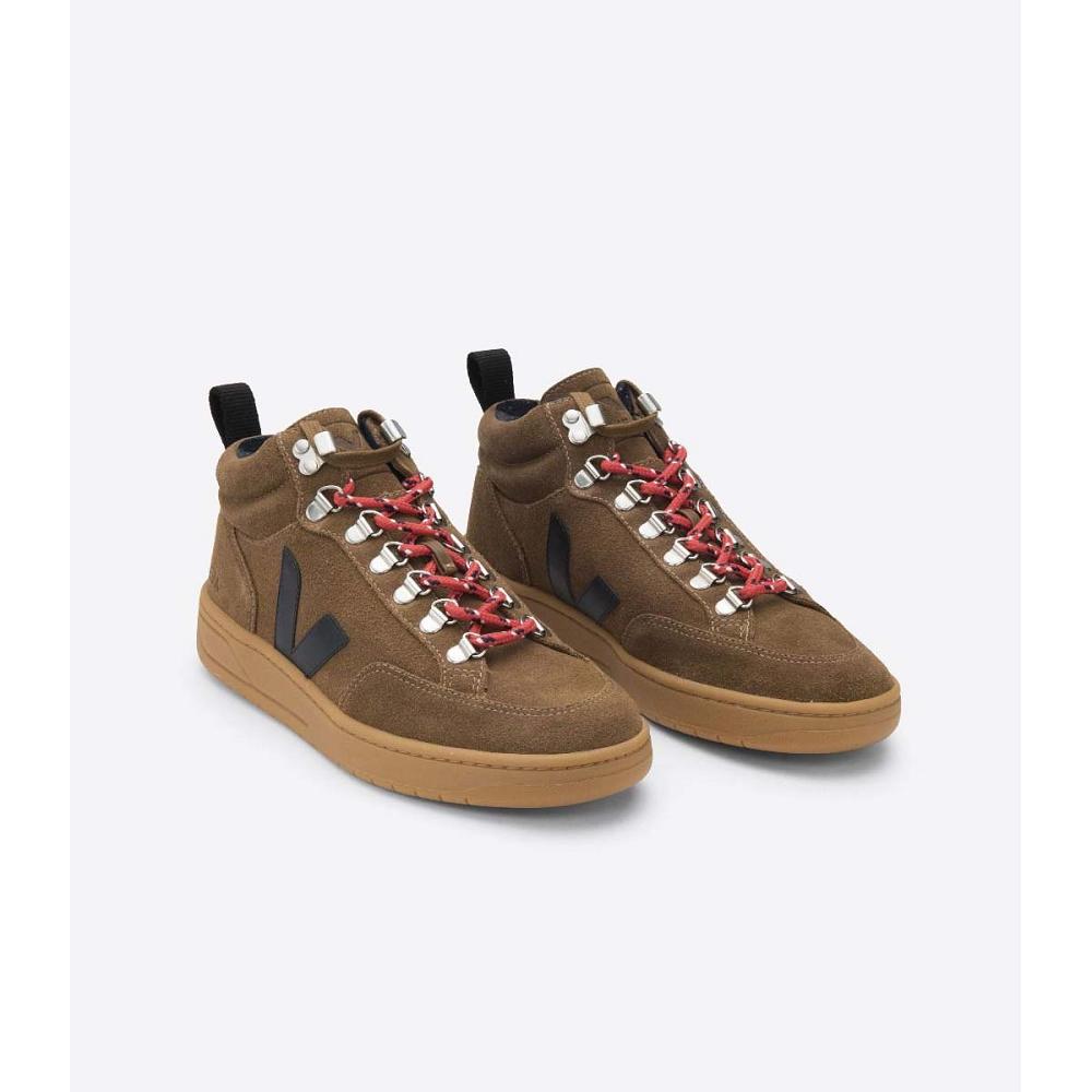 Veja RORAIMA SUEDE Men's High Tops Coffee | CA 109ILH